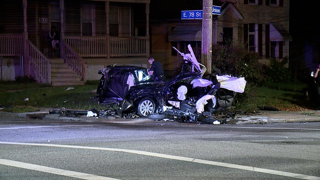 Car cut in half in deadly crash