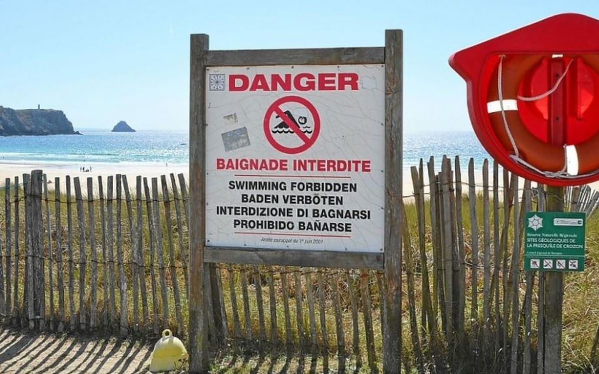 Quelles sont les plages interdites à la baignade en Bretagne ?