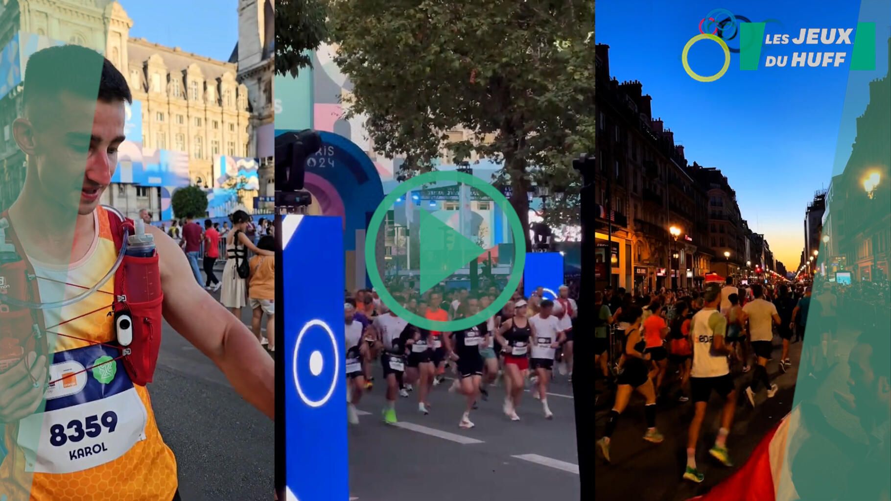 JO 2024 : le Marathon pour tous s’est élancé dans les rues de Paris, les images du départ festif de la course