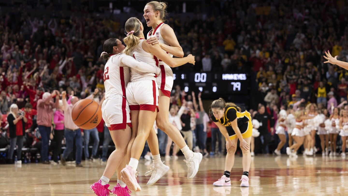 Nebraska steals Caitlin Clark's thunder with 82-79 victory over No. 2 Iowa