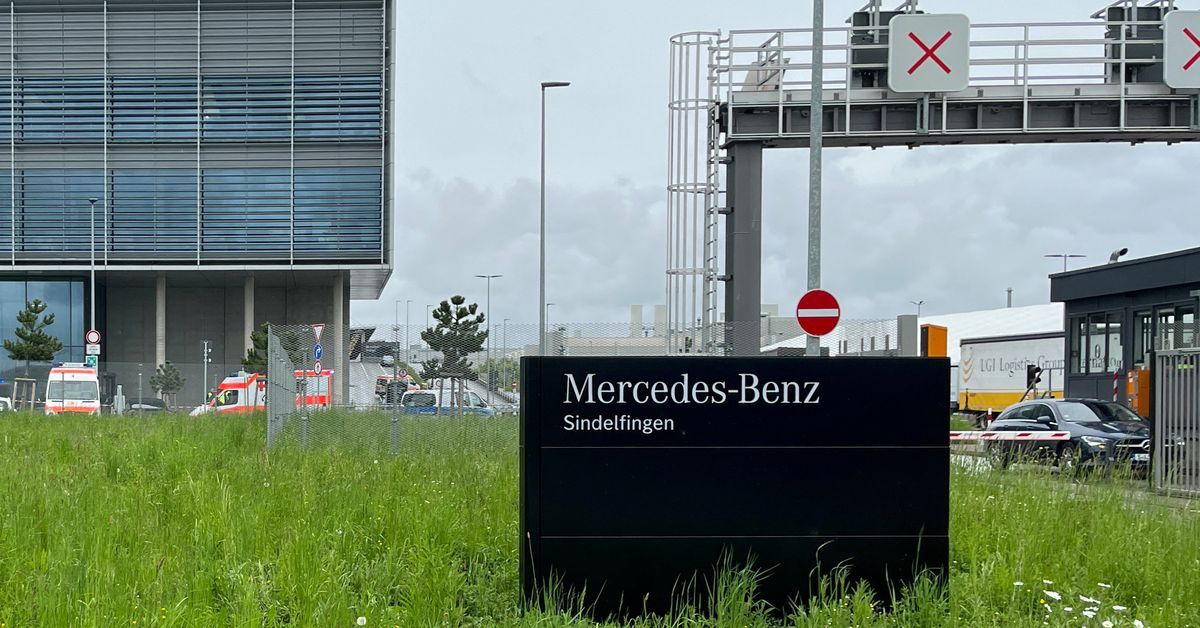 Shooting at German Mercedes plant leaves two dead; man arrested