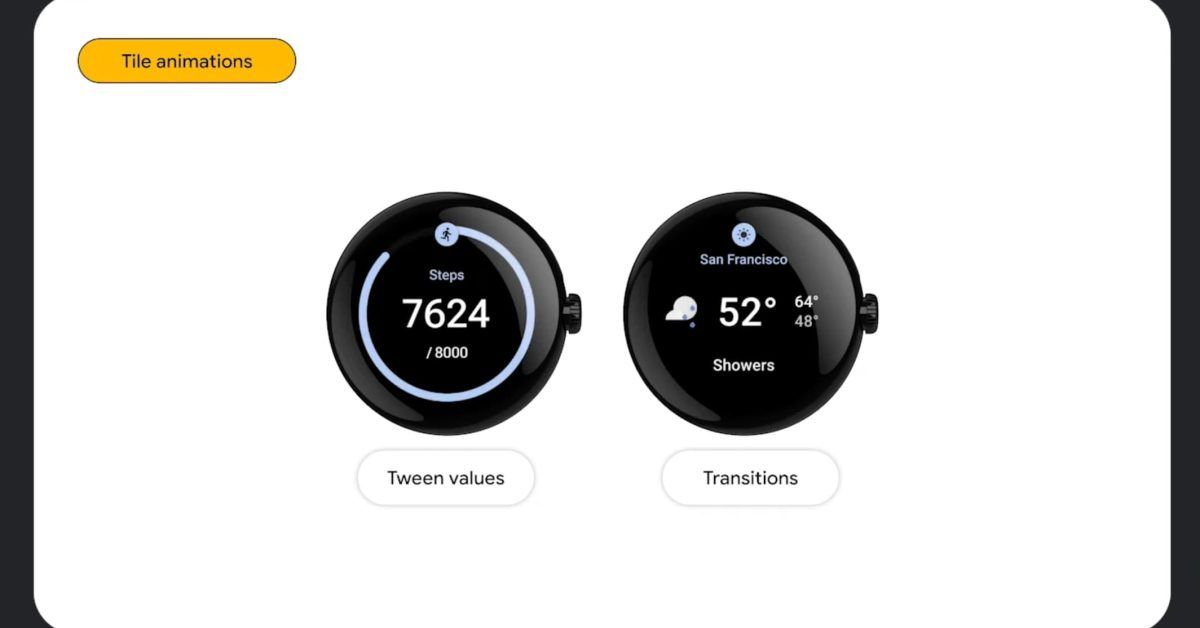 Wear OS Tiles can animate, new Spotify, WhatsApp Tiles coming