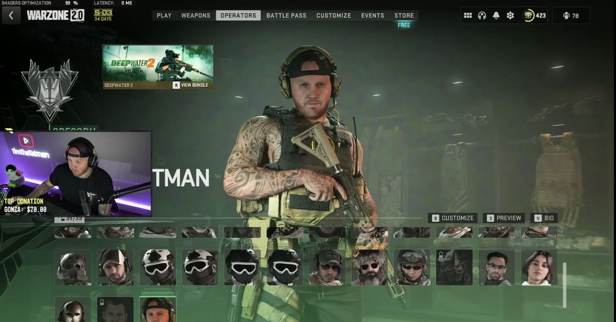 Activision removes TimTheTatman’s skin from Call of Duty