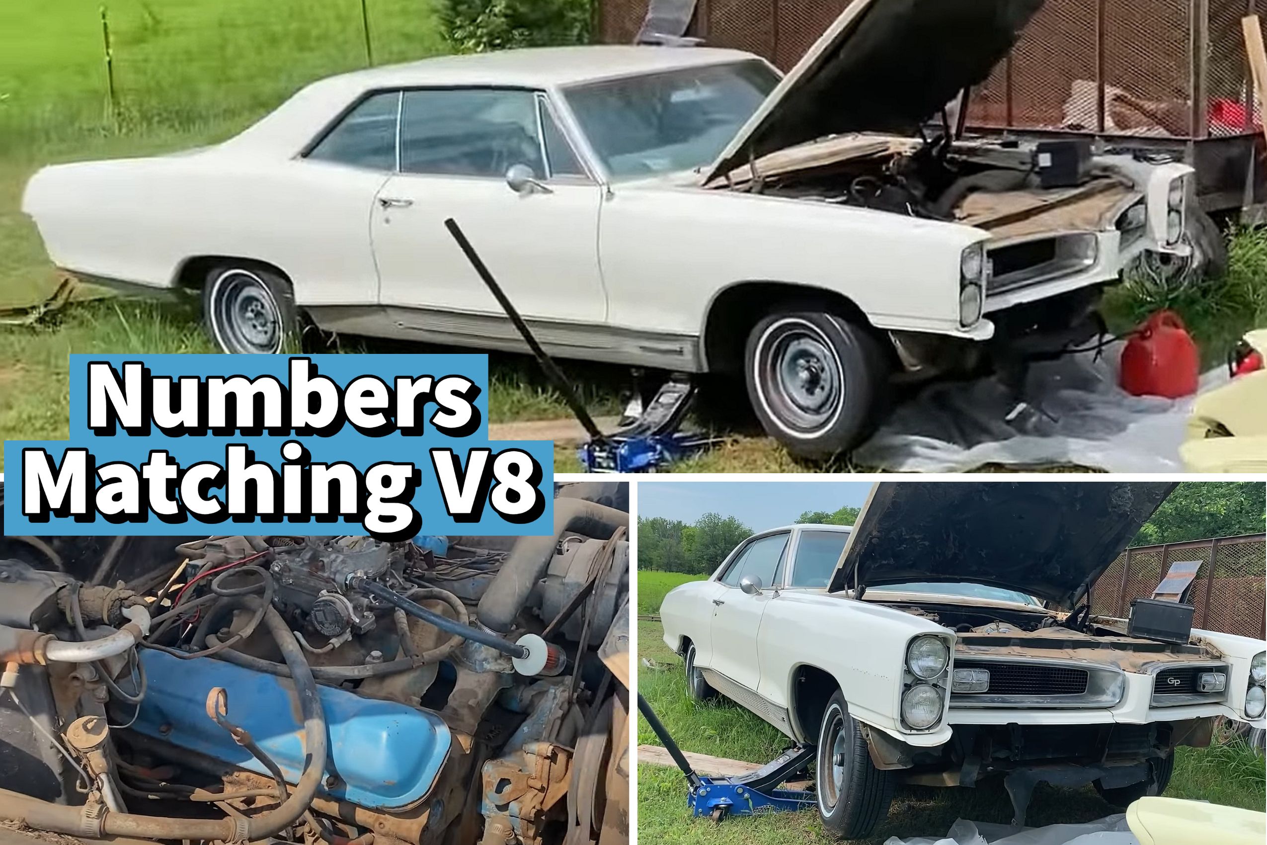 1966 Pontiac Grand Prix Kept in a Shed for 31 Years Has a Nice Surprise Under the Hood