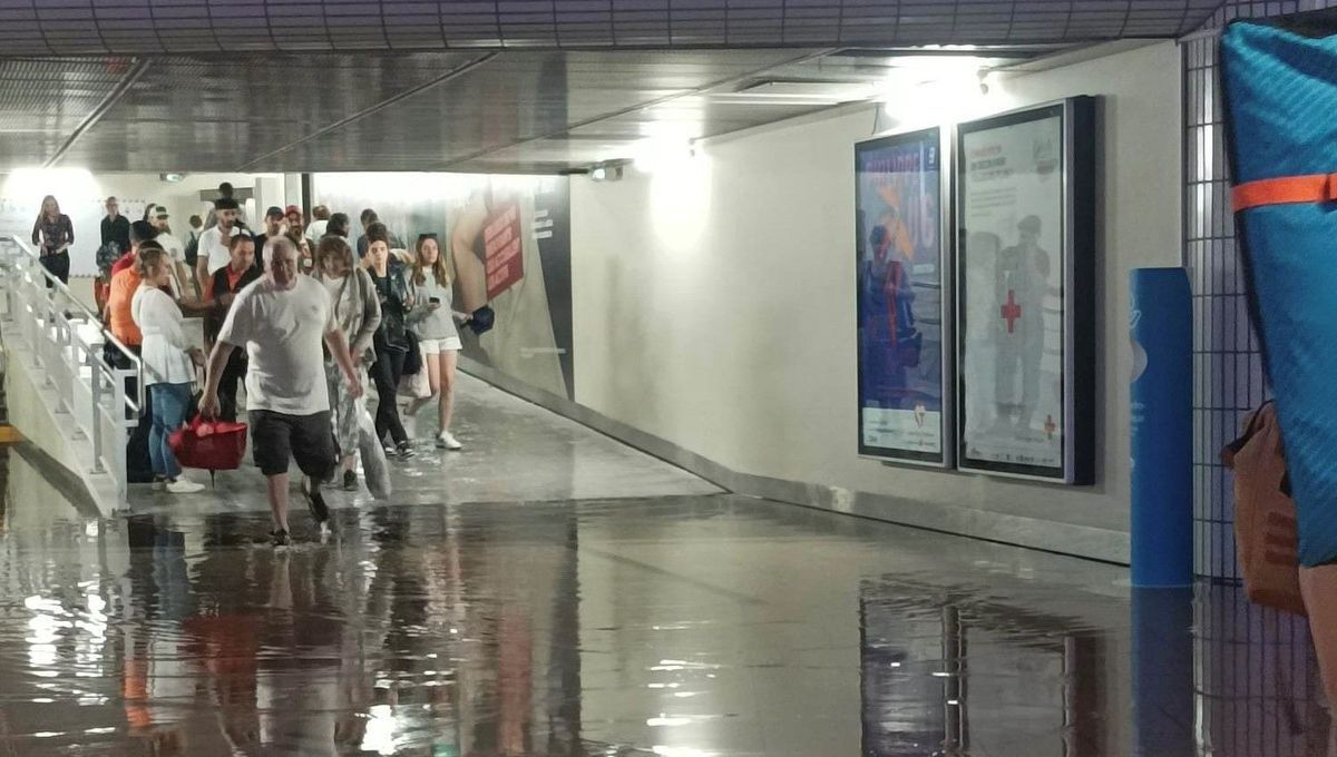 De violents orages s'abattent sur Toulouse, des rues et le métro prennent l'eau