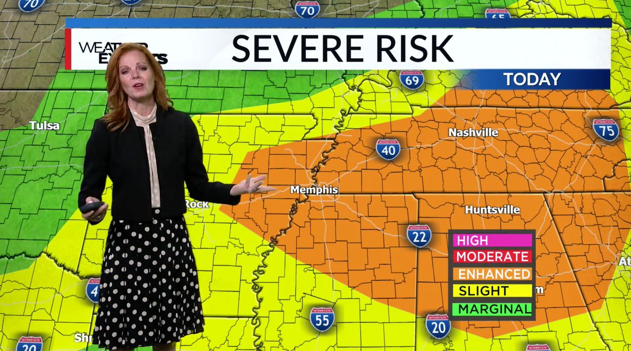 Severe thunderstorm watch issued in TN, AR, MS