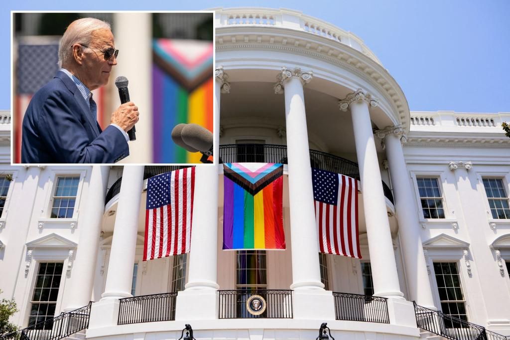 White House accused of US Flag Code violation over Pride Month display