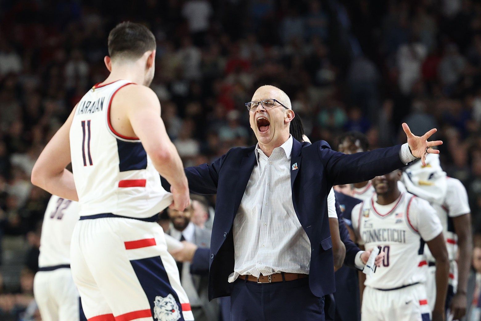 Dan Hurley staying at UConn rather than taking the L.A. Lakers job says something important about college sports.