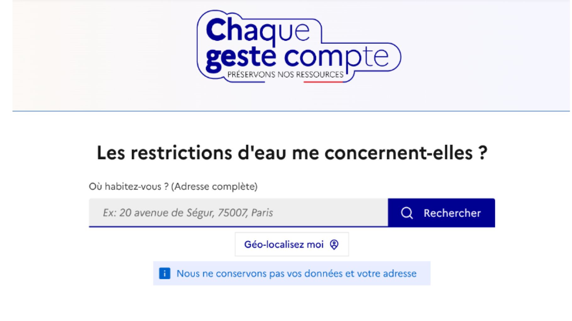 " Vigie Eau ", la plateforme lancée par Christophe Béchu pour connaître les restrictions dans sa commune