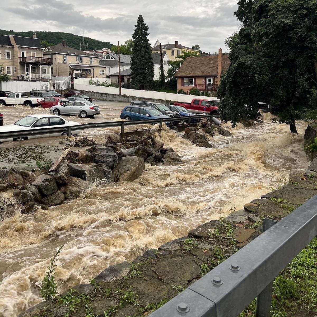 Ludlow Vermont flooding: State of emergency declared in Vermont as downpours and flash floods cut off towns