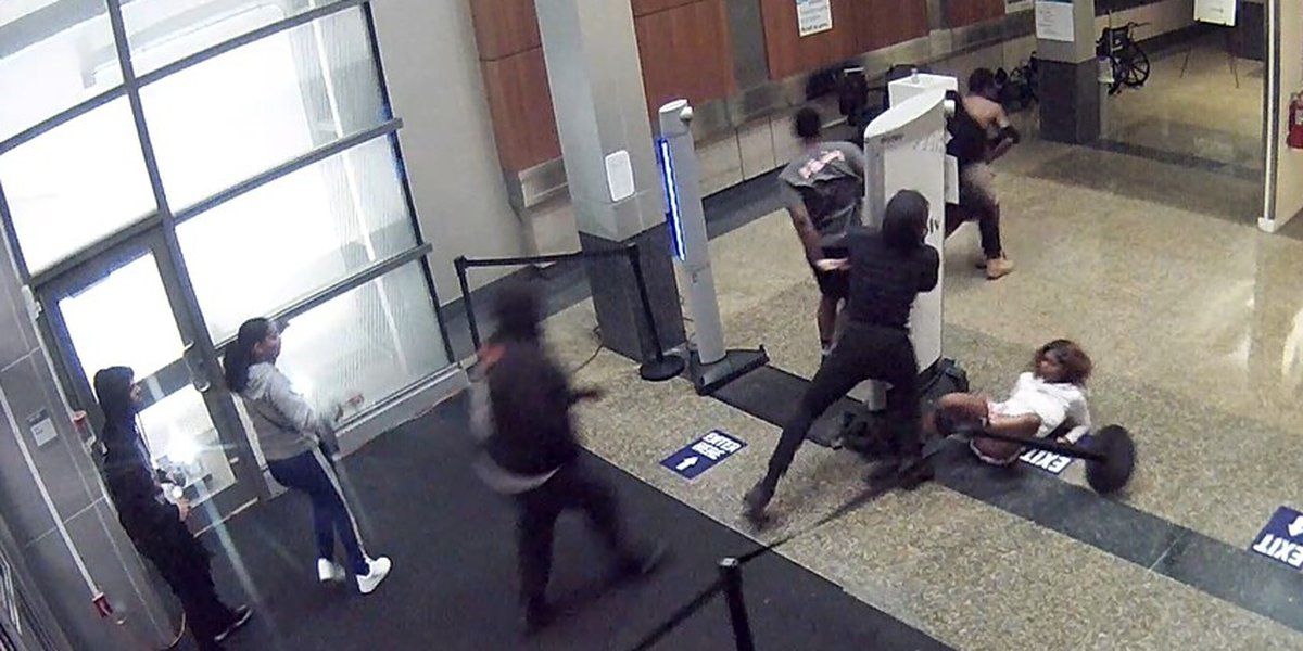 Group bursts through doors of Cleveland MetroHealth facility hours after mass shooting (video)