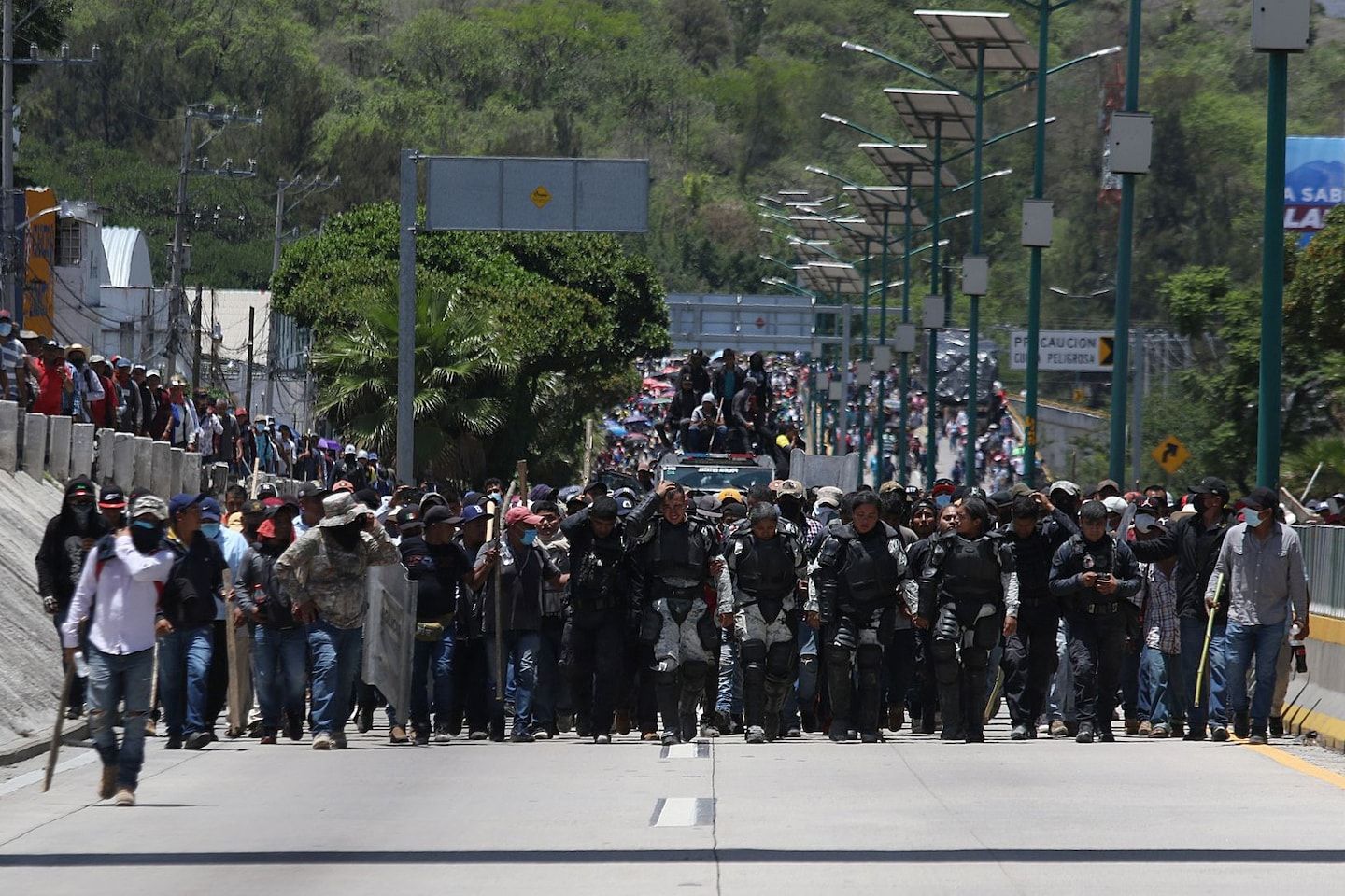 Mexico arrested 2 cartel suspects. Thousands besieged a state capital.