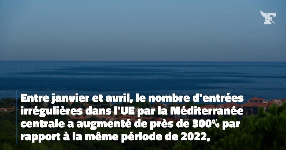 Immigration : les entrées irrégulières dans l'UE en Méditerranée centrale ont augmenté de 300% depuis début 2023