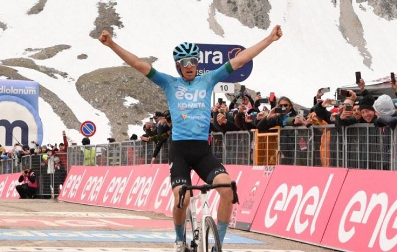 Tour d'Italie - Davide Bais gagne une 7e étape... qui a fait pschitt !