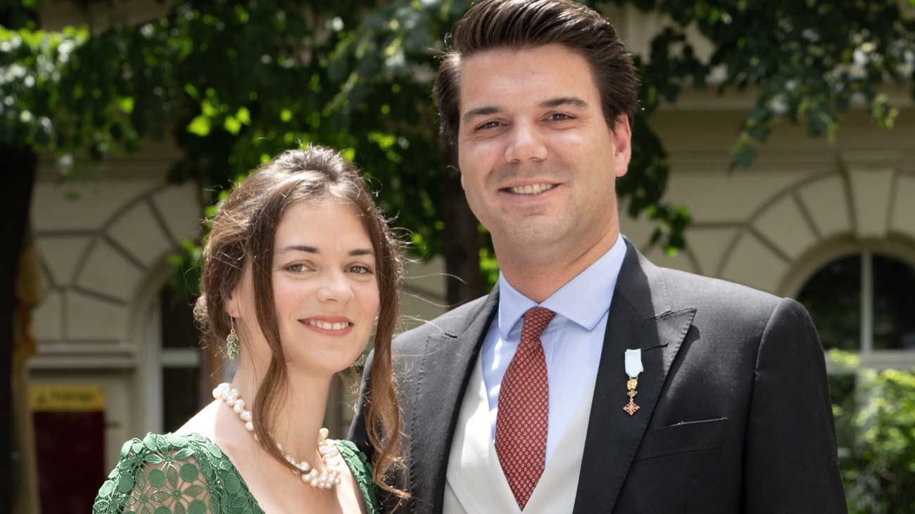 Deux futurs couples de mariés royaux au mariage du prince Johann-Wenzel de Liechtenstein