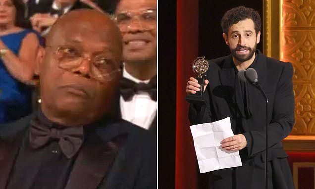 Samuel L. Jackson goes viral for his reaction after losing Tony award to Brandon Uranowitz