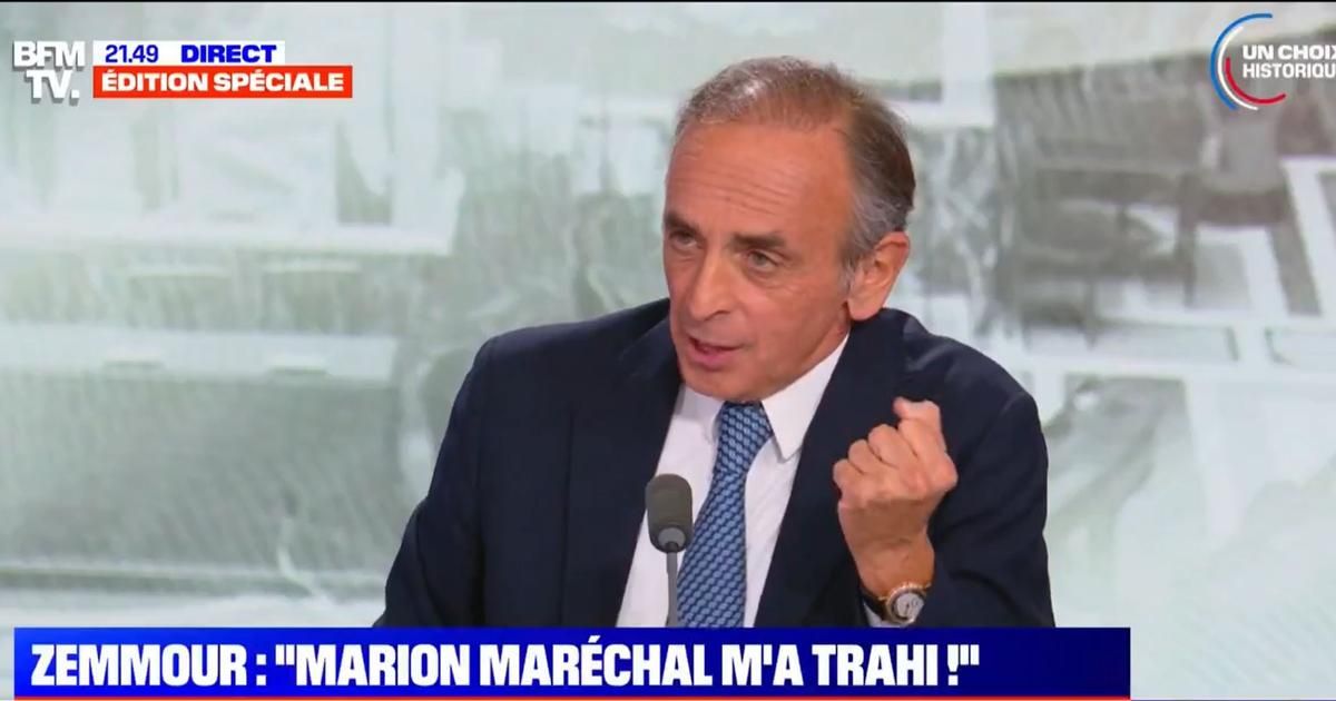 "C’est le record du monde de la trahison" : "écœuré et blessé", Zemmour exclut Marion Maréchal de Reconquête