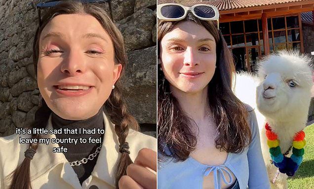 'Sad' Dylan Mulvaney flees to PERU after complaining she no longer 'feels safe' in US