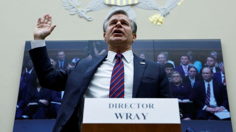 FBI Director Wray faces off with his harshest critics at heated congressional hearing