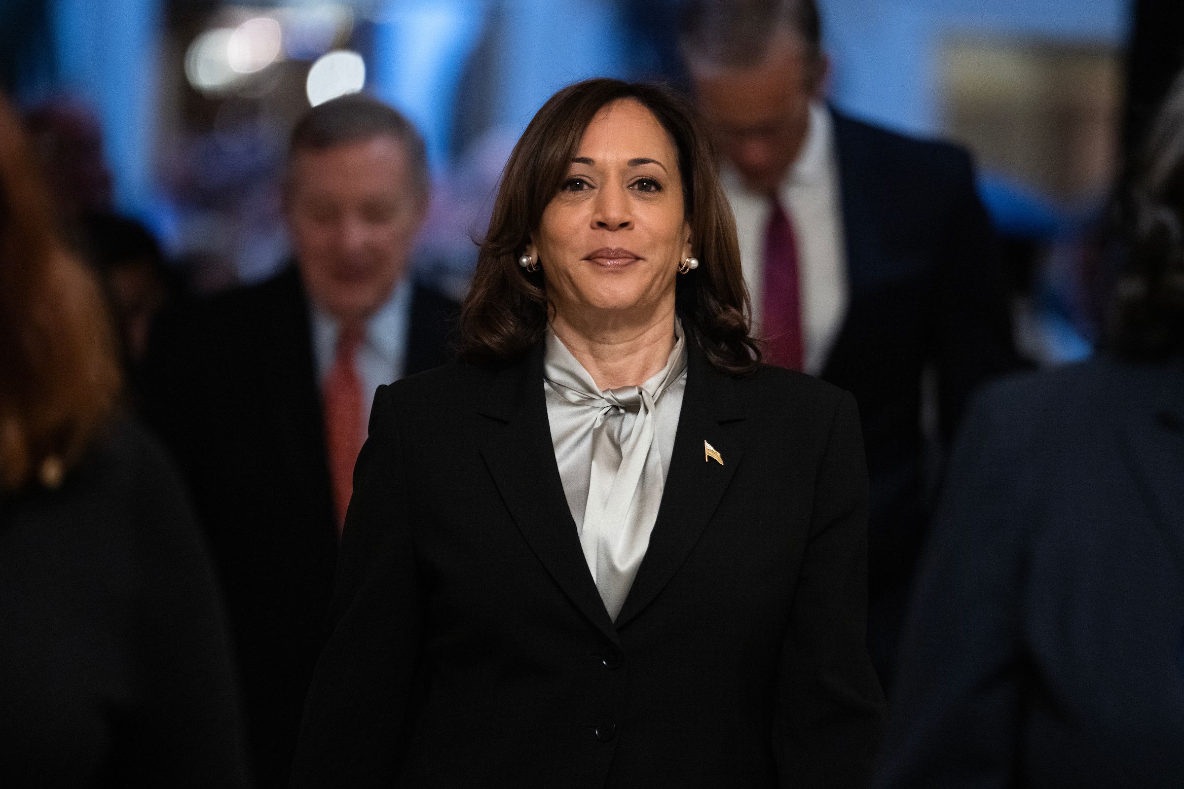 Harris ties Calhoun’s 191-year-old record for breaking Senate ties