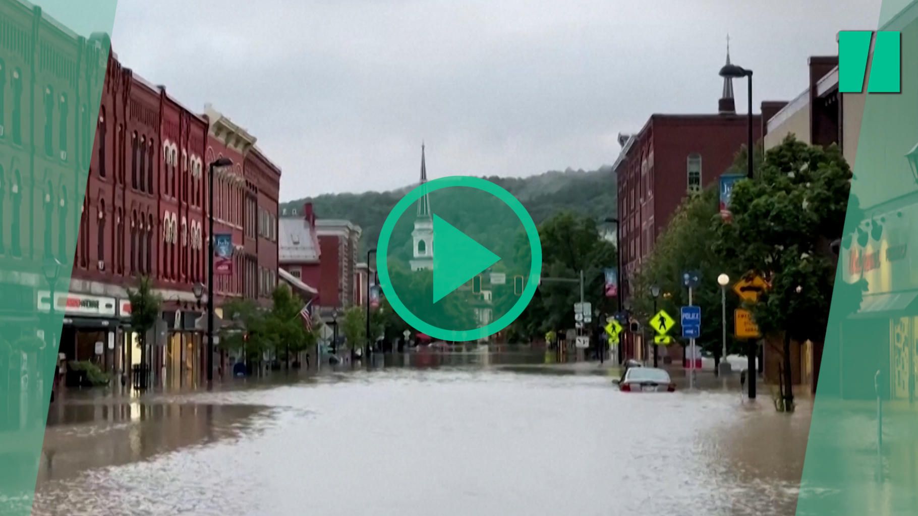 Un barrage menace de déborder dans le nord-est des États-Unis, touché par des inondations " historiques "