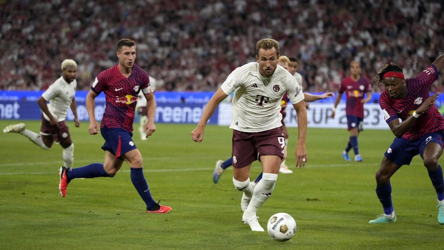 Harry Kane makes his Bayern Munich debut but misses out on the German Super Cup trophy