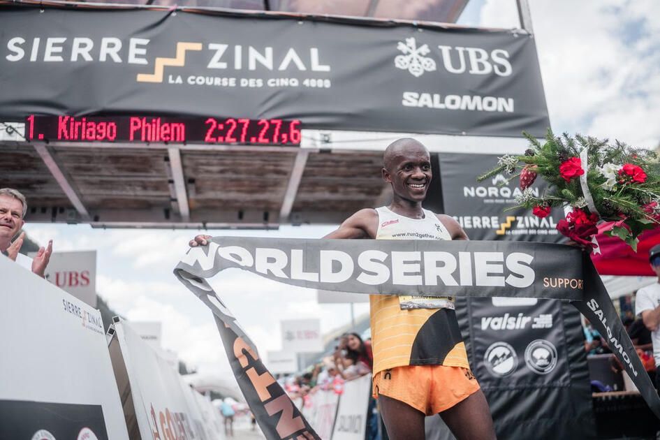 Triplé Kenyan, Cachard au pied du podium