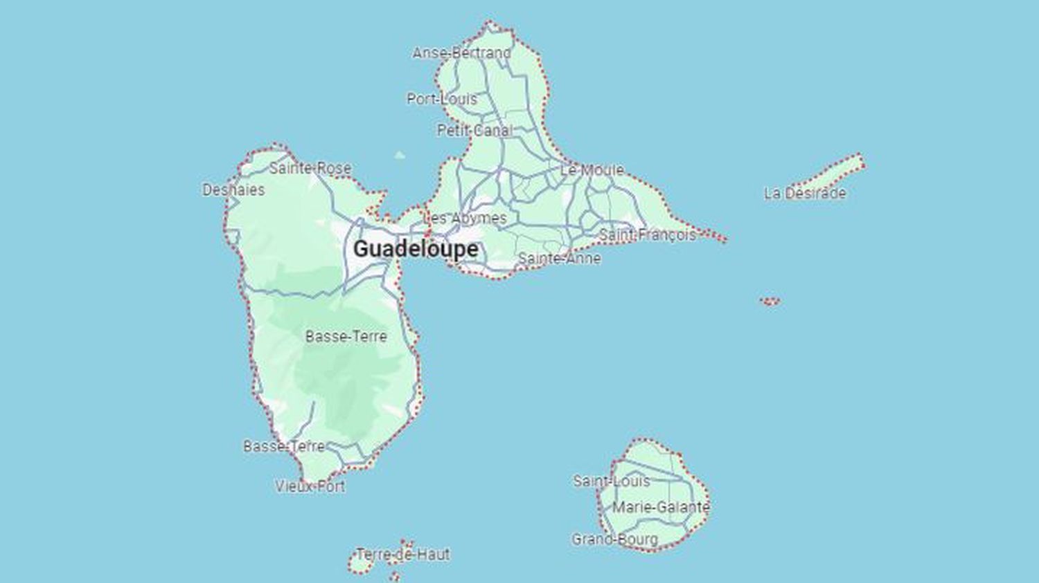 La Guadeloupe placée en vigilance rouge pour des risques de fortes pluies et d'orages en raison d'une dépression tropicale à partir de 18 heures (heure locale)