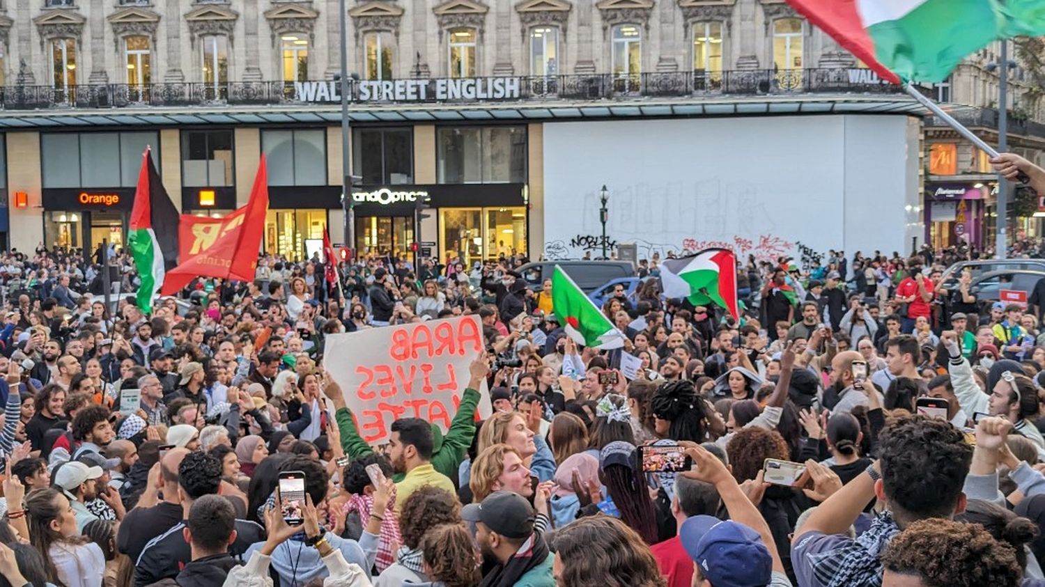 3 000 personnes à la manifestation pro-palestinienne à Paris, pourtant interdite