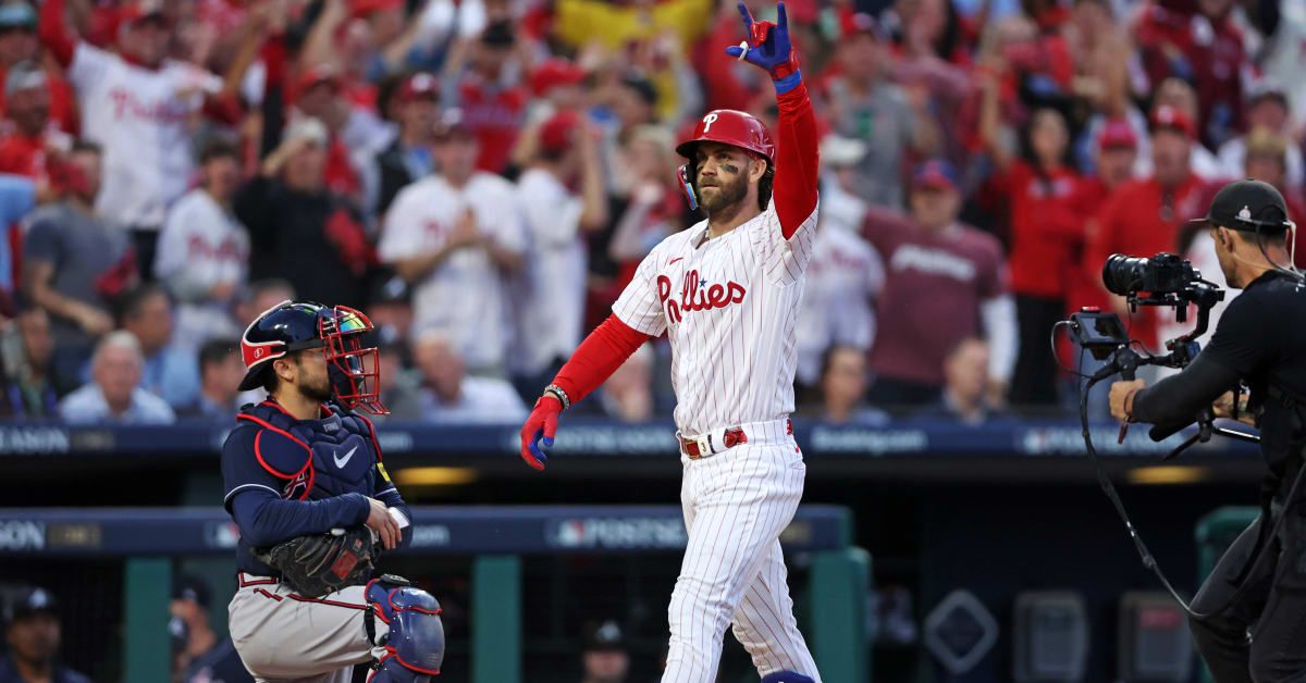 Superstar Bryce Harper Shows Up to NLDS Game 4 in Custom Philadelphia Phillies Suit