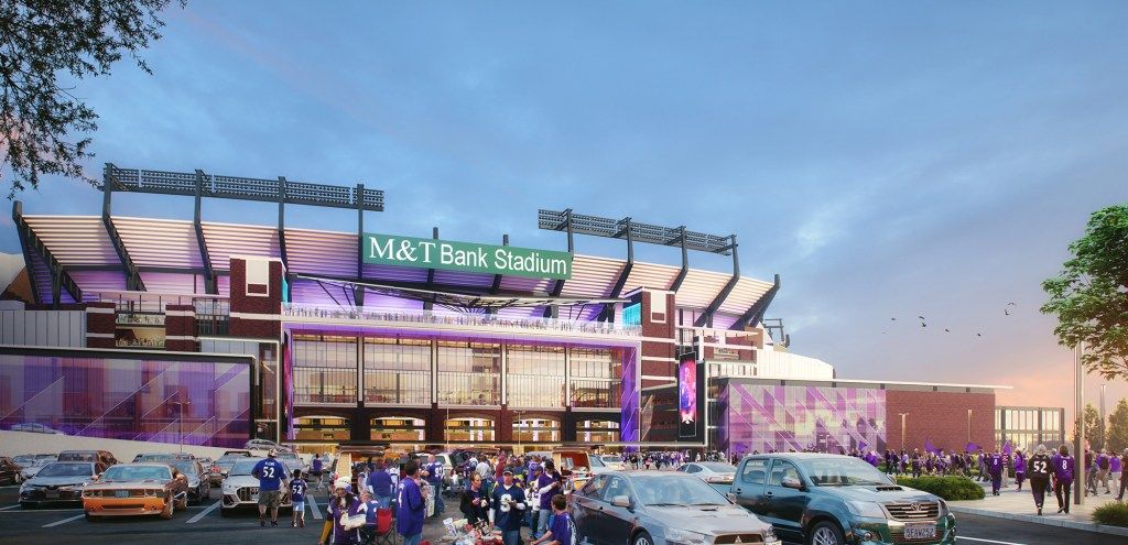 Ravens’ $430 million state-funded stadium upgrades to roll out in 2024, include 3 plazas, expanded concourses