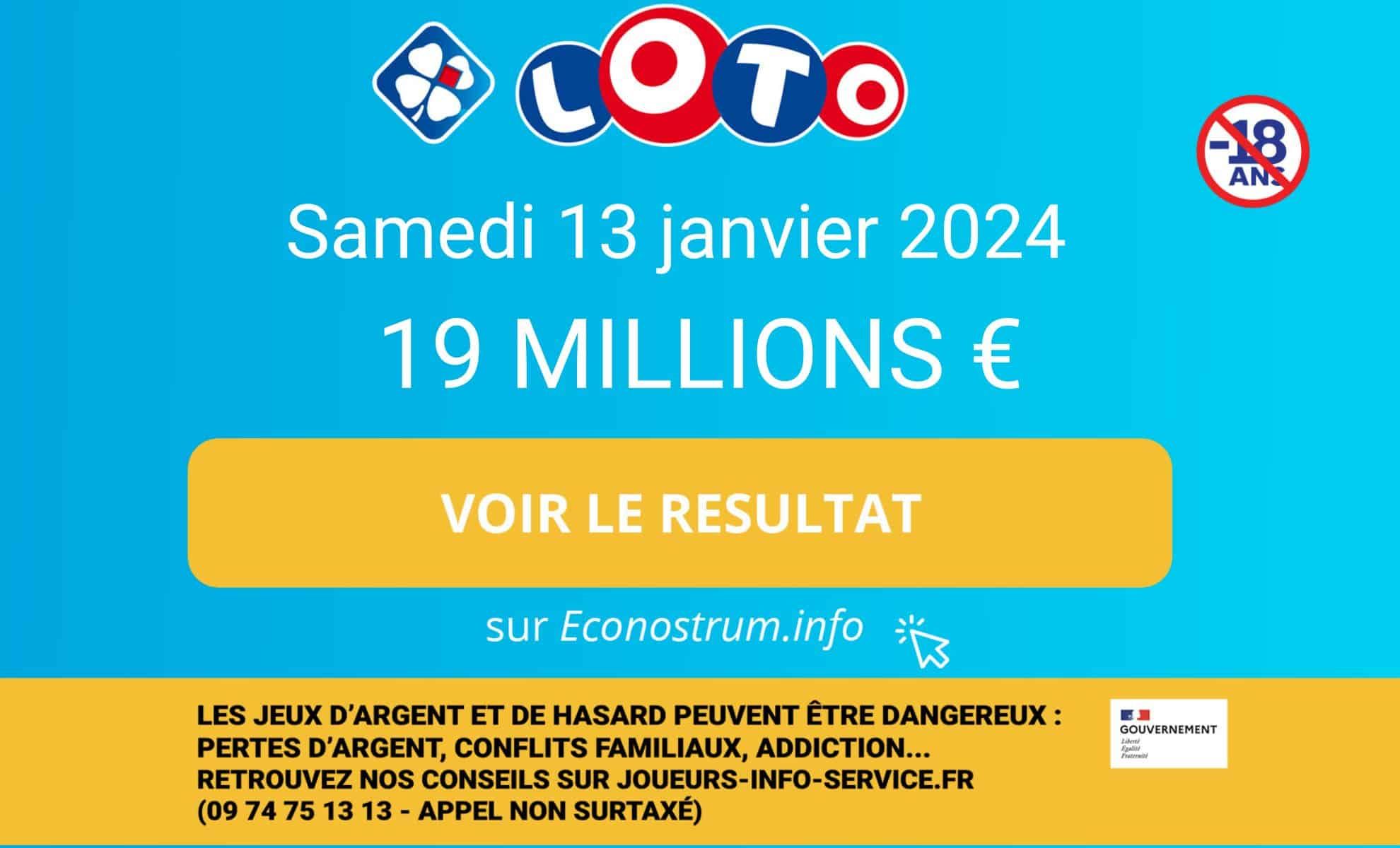 Les résultats Loto de la FDJ du samedi 13 janvier