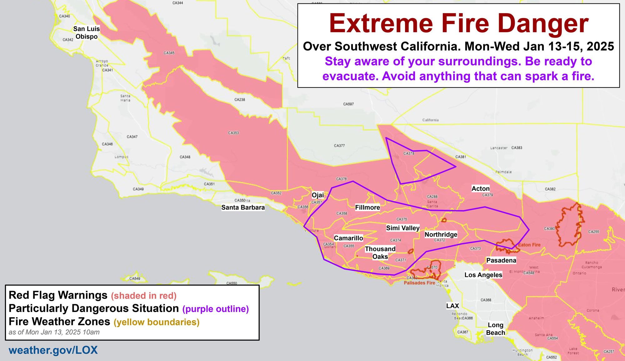 Santa Barbara Areas Under Red Flag Warning Again With Gusty Winds Forecast