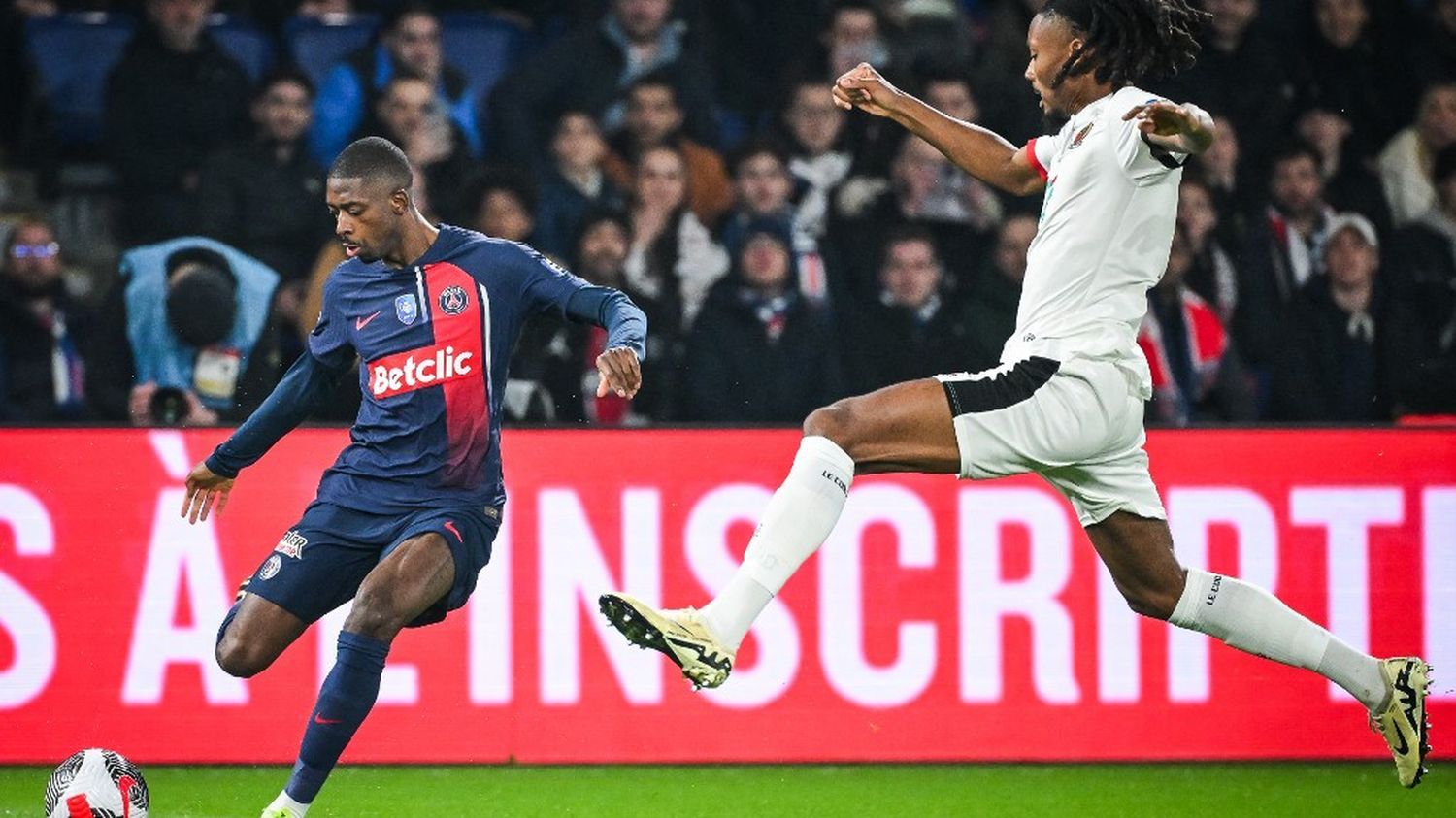 les Parisiens reprennent un break d'avance... Suivez le quart de finale de la Coupe de France