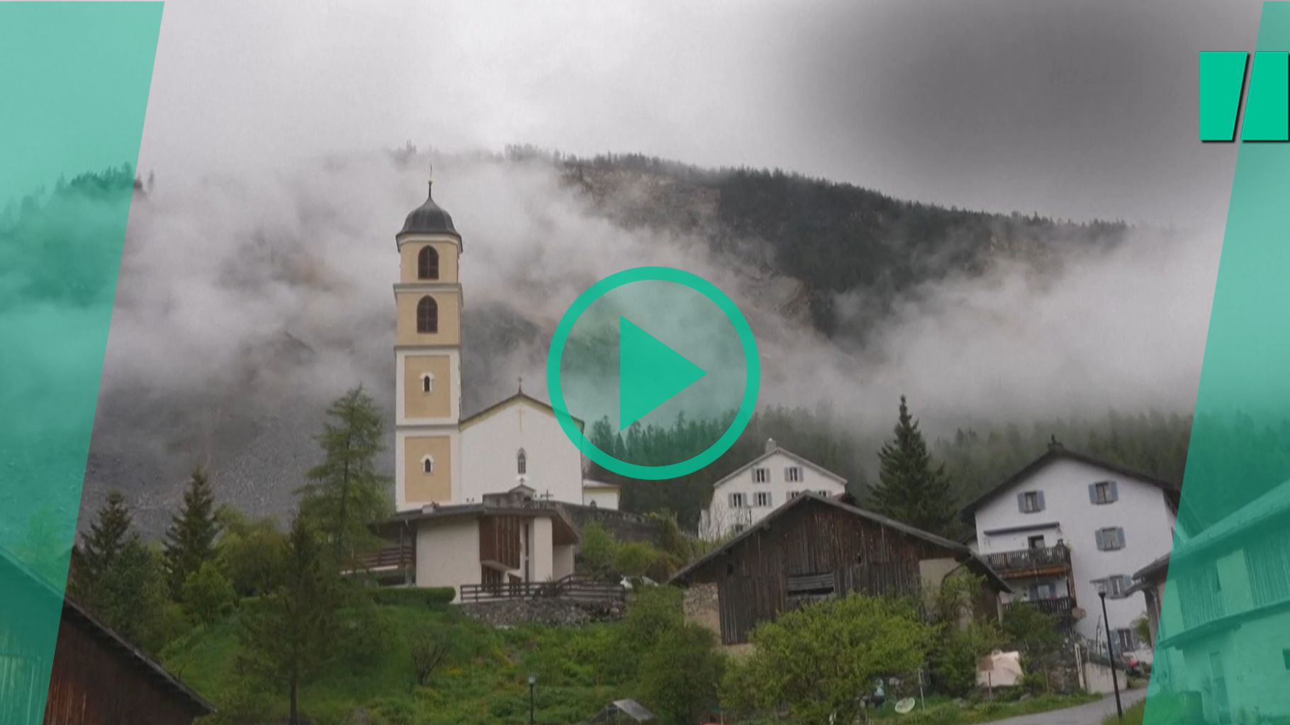 Brienz, petit village suisse, évacué face au risque d’éboulement d’une montagne