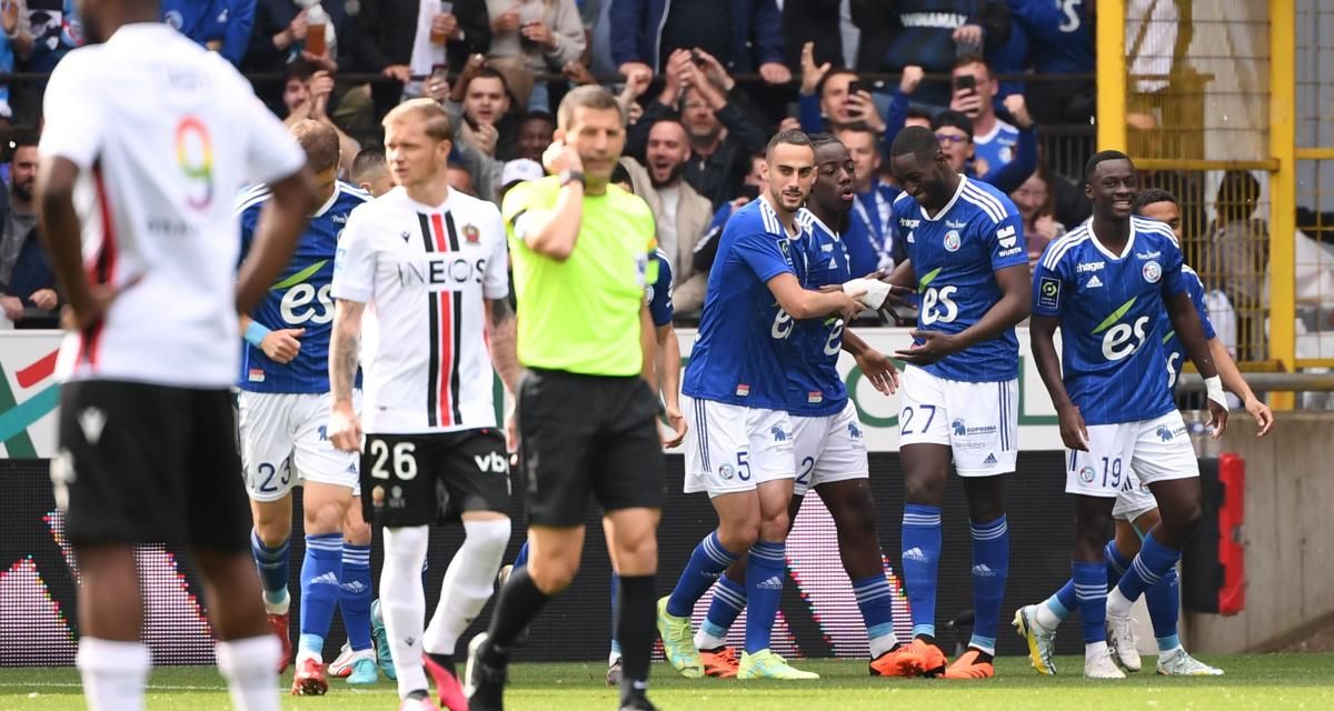 Strasbourg domine Nice et prend ses distances sur le maintien, un rival en moins pour le FC Nantes