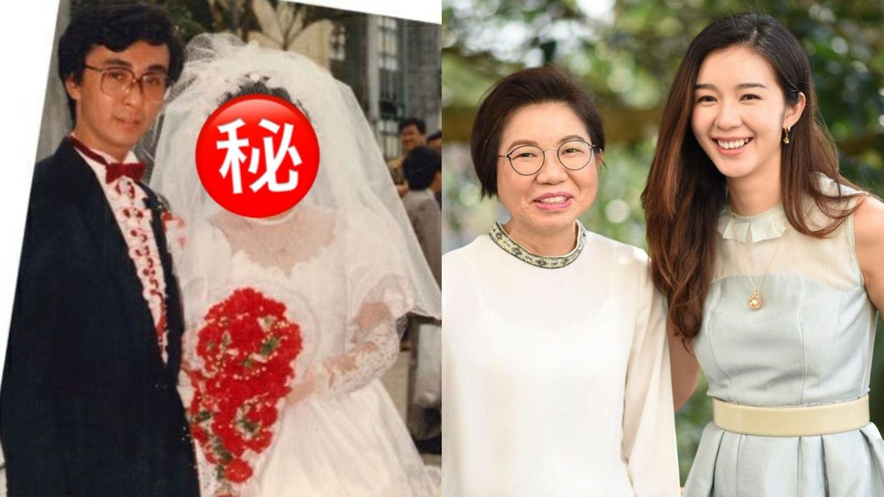 麥明詩複製媽咪五官 父母絕密婚照見證麥太除眼鏡靚到可選港姐