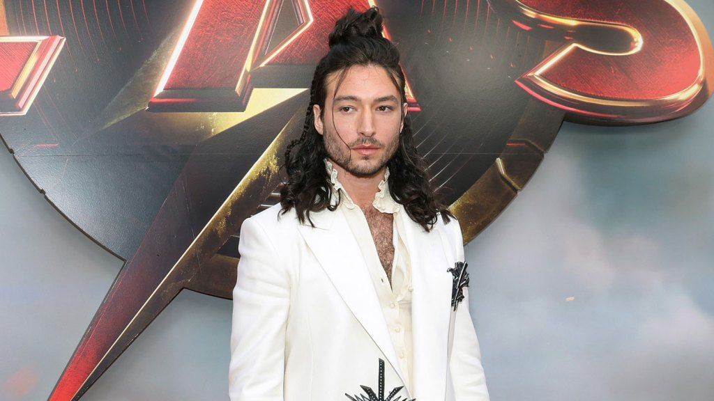 Ezra Miller Walks ‘The Flash’ Red Carpet In Hollywood Return