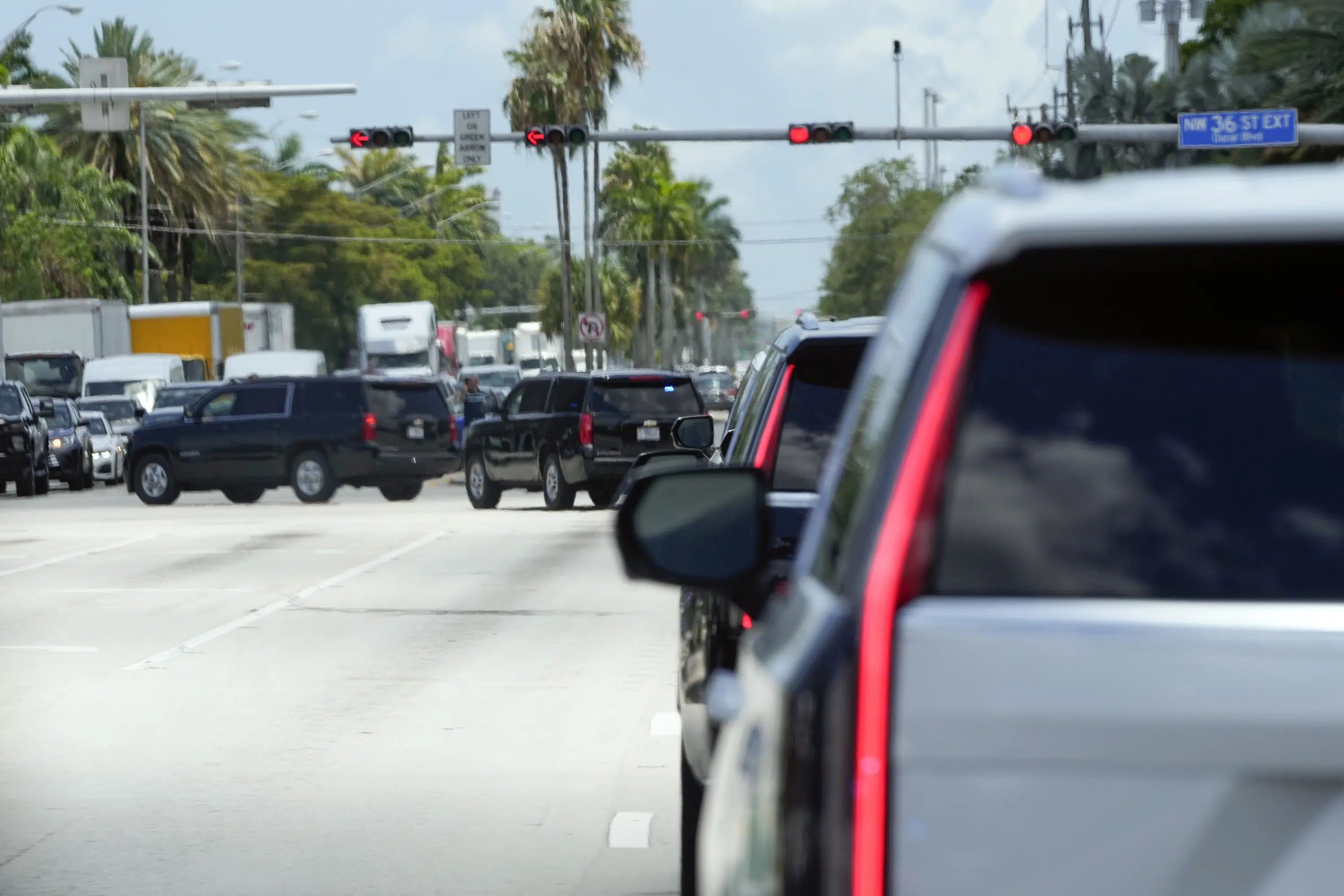 Trump arrives at Miami court for historic appearance over charges he hoarded secret documents