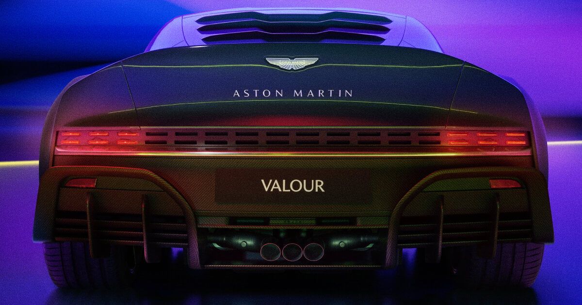 aston martin valour arrives as the only front-engine V12 supercar with manual transmission