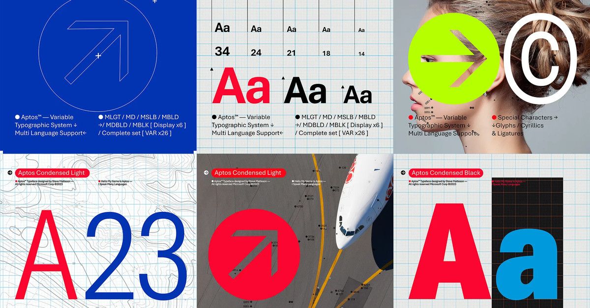 Meet Microsoft Office’s new default font: Aptos