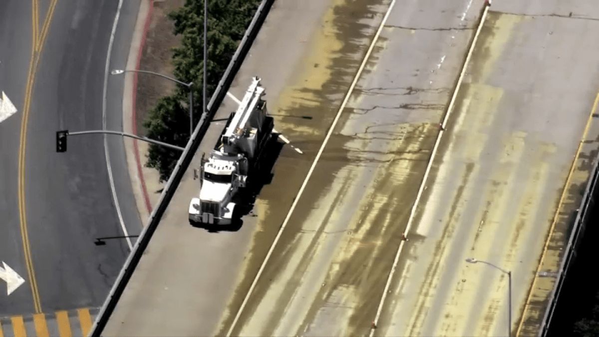 Hazardous material spill in San Mateo