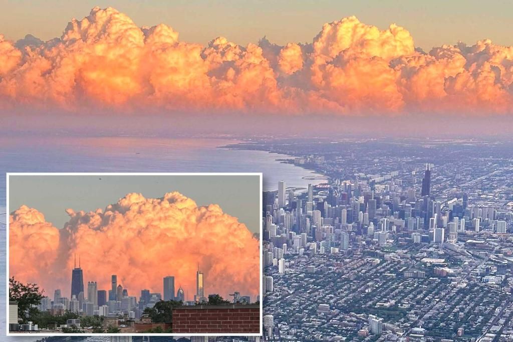 Photos show massive clouds over downtown Chicago after tornado