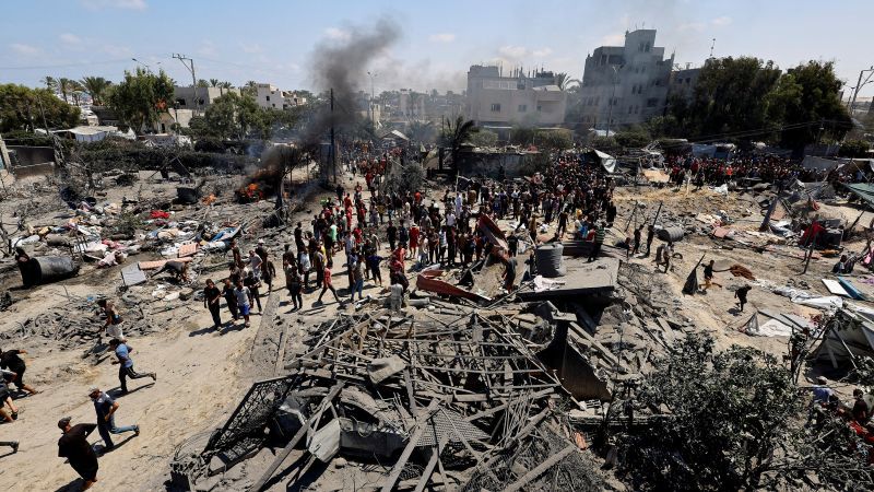 At least 90 Palestinians reported killed in Israeli strike targeting Hamas military chief