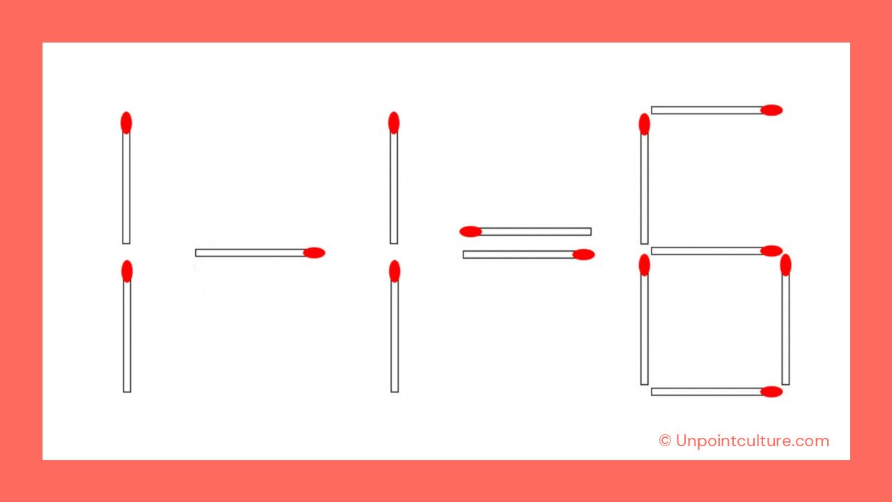 Résolvez ce casse-tête mathématique étonnant en déplaçant une seule allumette