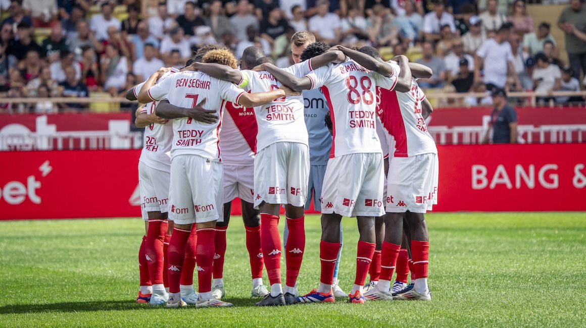 Le groupe de l’AS Monaco pour le déplacement à Auxerre