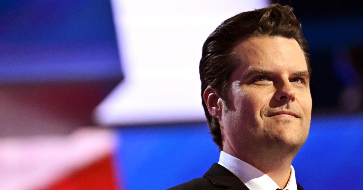 Trump announces Matt Gaetz as his pick for attorney general