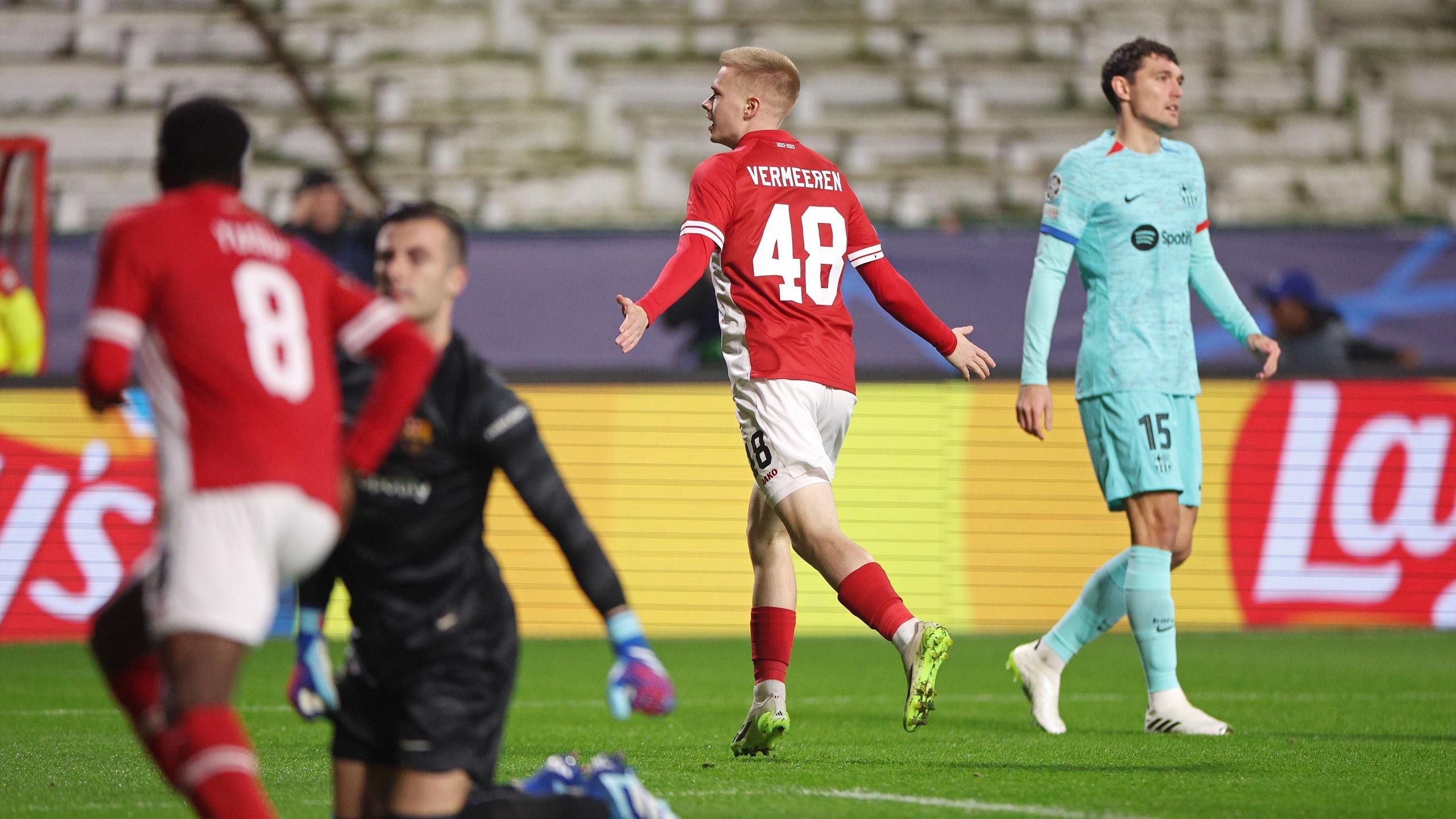 6e journée : Le FC Barcelone s'incline sur le terrain du Royal Antwerp (3-2)