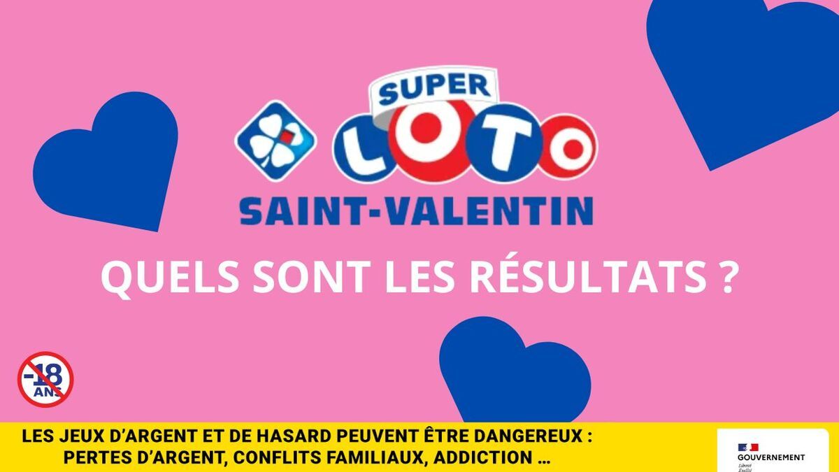 Les résultats du Super Loto FDJ de la Saint Valentin du vendredi 14 février 2025