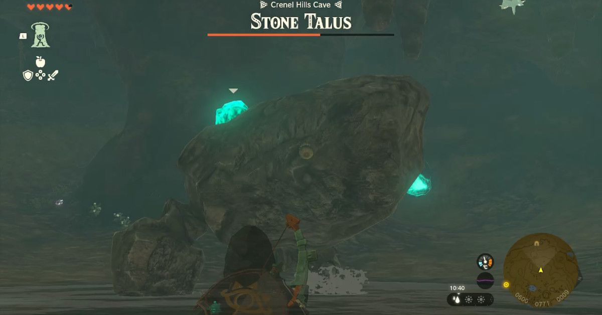 Stone Talus Heart uses, boss strategy in Zelda: Tears of the Kingdom